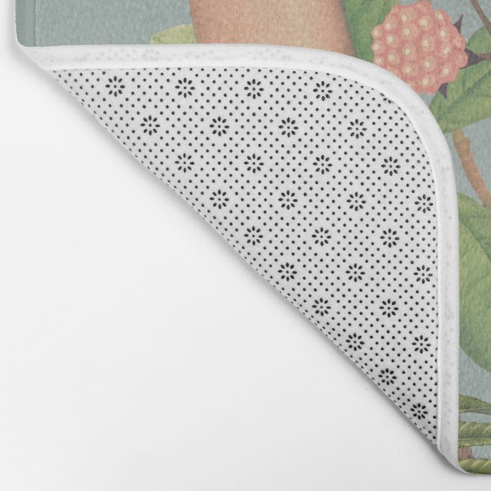 Minimal Collage/ Hand, Plants and Butterflies 4 Bath Mat Gallery Image 2