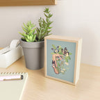 Minimal Collage/ Hand, Plants and Butterflies 4 Mini Art Print Gallery Image 2