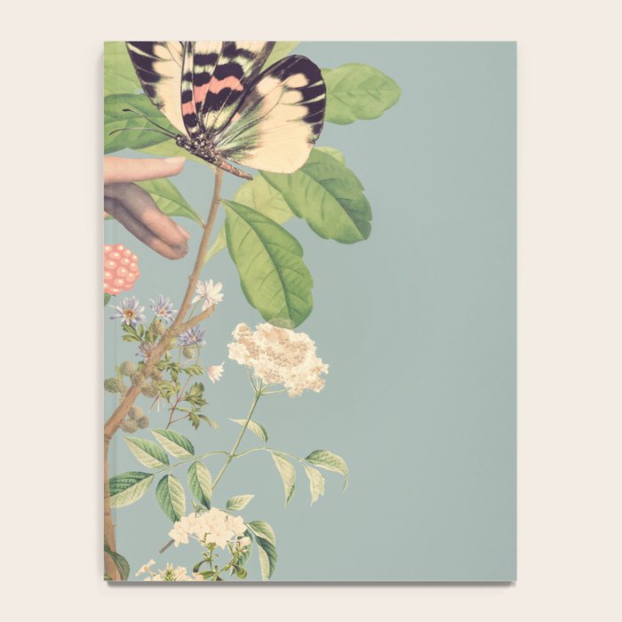 Minimal Collage/ Hand, Plants and Butterflies 4 Notebook Gallery Image 4