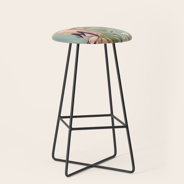 Minimal Collage/ Hand, Plants and Butterflies 4 Stool Gallery Image 1