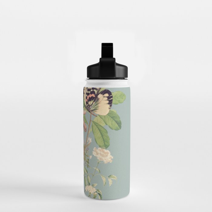 Minimal Collage/ Hand, Plants and Butterflies 4 Water Bottle Gallery Image 2