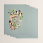 Minimal Collage/ Hand, Plants and Butterflies 4 Wrapping Paper Gallery Image 3