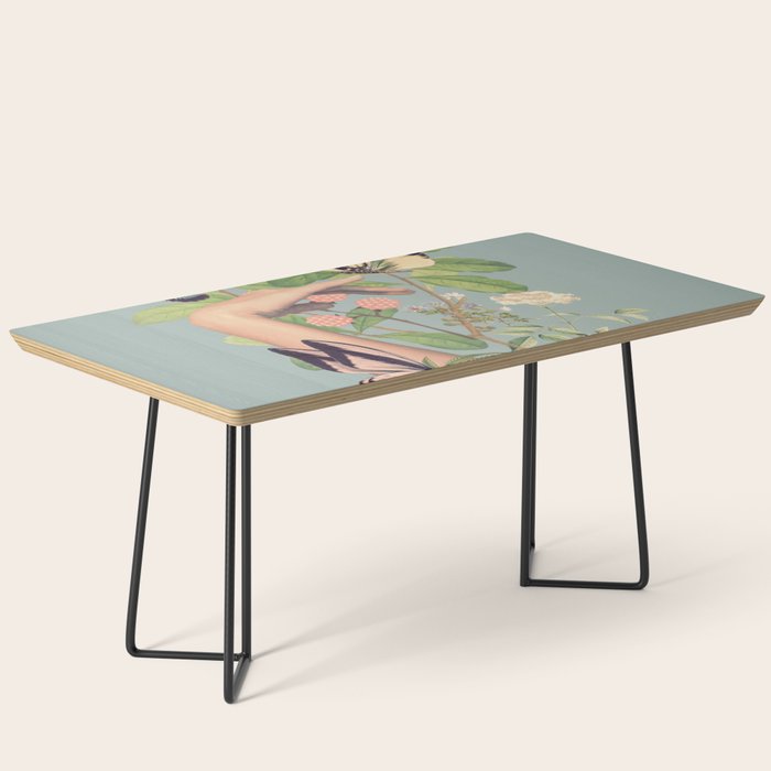 Minimal Collage/ Hand, Plants and Butterflies 4 Coffee Table Gallery Image 1
