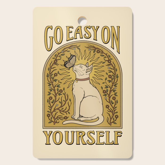 Go Easy on Yourself Cutting Board Gallery Image 1