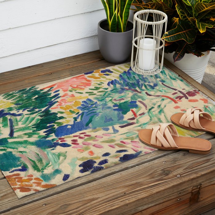 Henri Matisse Landscape at Collioure Outdoor Rug Gallery Image 2