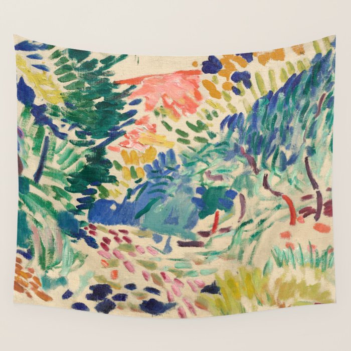 Henri Matisse Landscape at Collioure Wall Tapestry Gallery Image 1