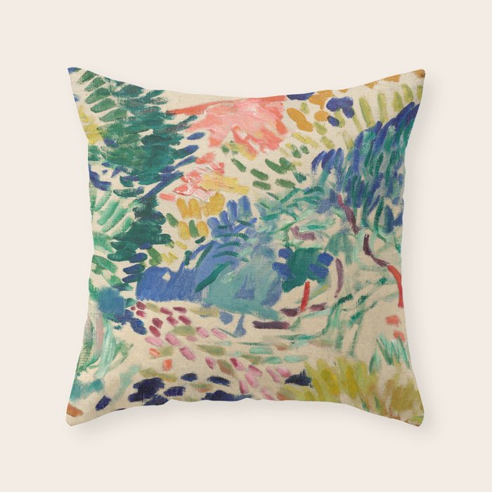 Henri Matisse Landscape at Collioure Throw Pillow Gallery Image 1