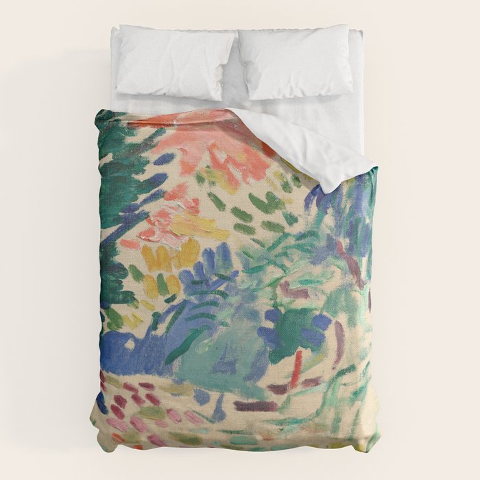 Henri Matisse Landscape at Collioure Duvet Cover Gallery Image 6