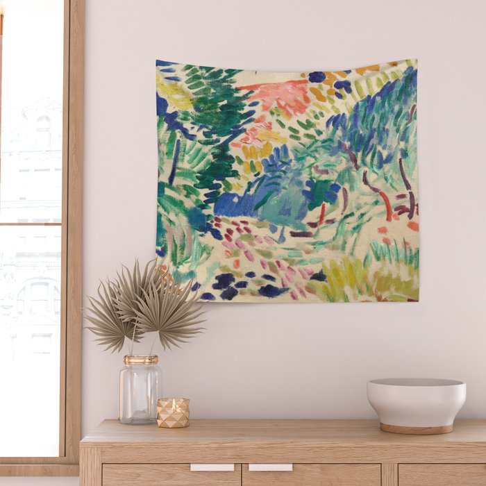 Henri Matisse Landscape at Collioure Wall Tapestry Gallery Image 2