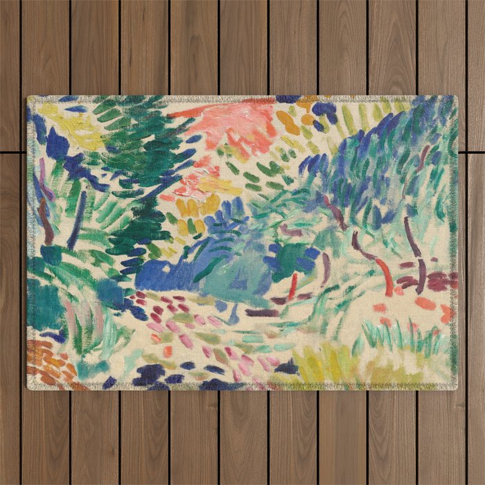 Henri Matisse Landscape at Collioure Outdoor Rug Gallery Image 1