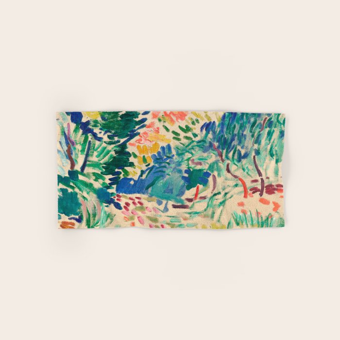 Henri Matisse Landscape at Collioure Bath Towel Gallery Image 1