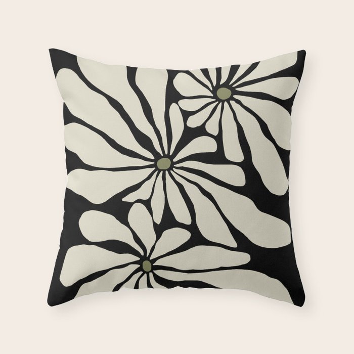 Star Flower 3 Throw Pillow Gallery Image 1