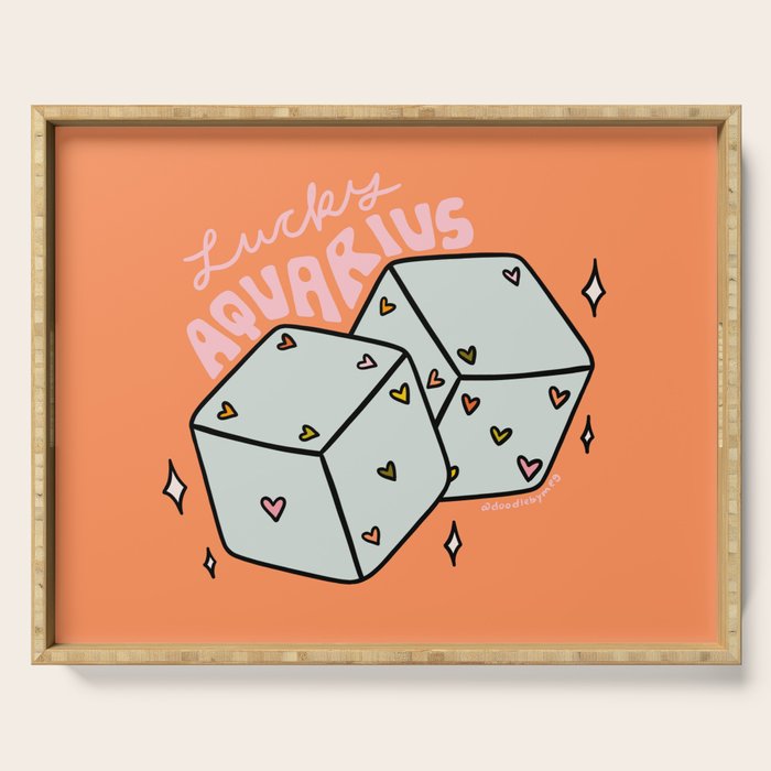 Aquarius Dice Serving Tray Gallery Image 1