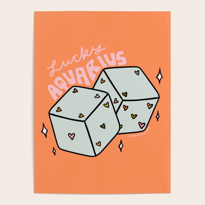 Aquarius Dice Poster Gallery Image 1