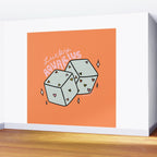 Aquarius Dice Wall Mural Gallery Image 2