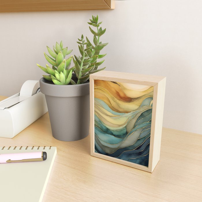Landscape of Oceanic Rhythm Mini Art Print Gallery Image 2