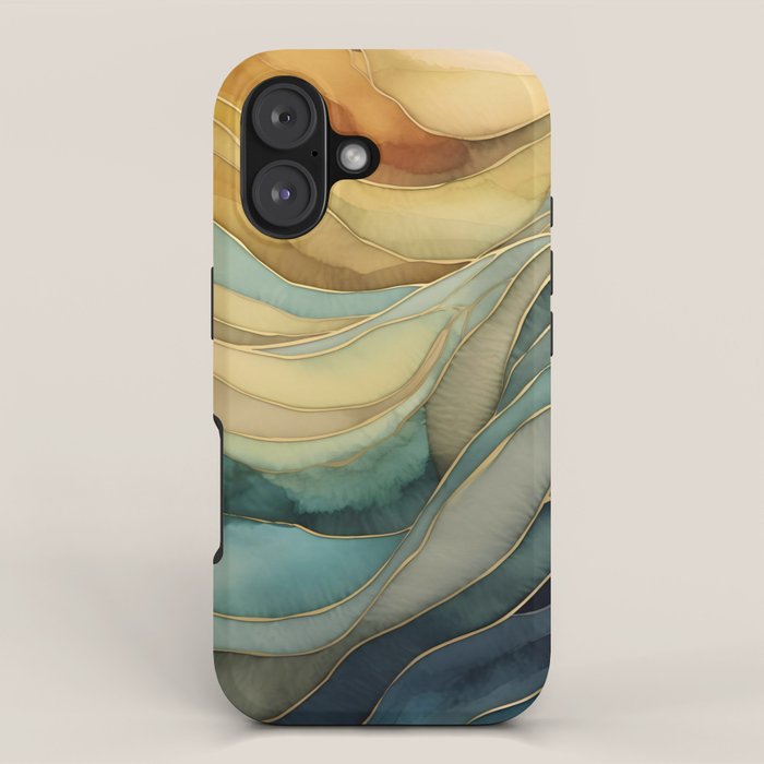 Landscape of Oceanic Rhythm iPhone Case Gallery Image 1