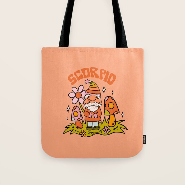 Scorpio Gnome Tote Bag Gallery Image 1