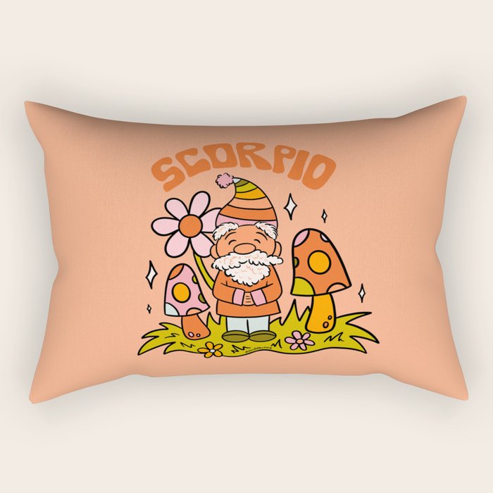 Scorpio Gnome Rectangular Pillow Gallery Image 2