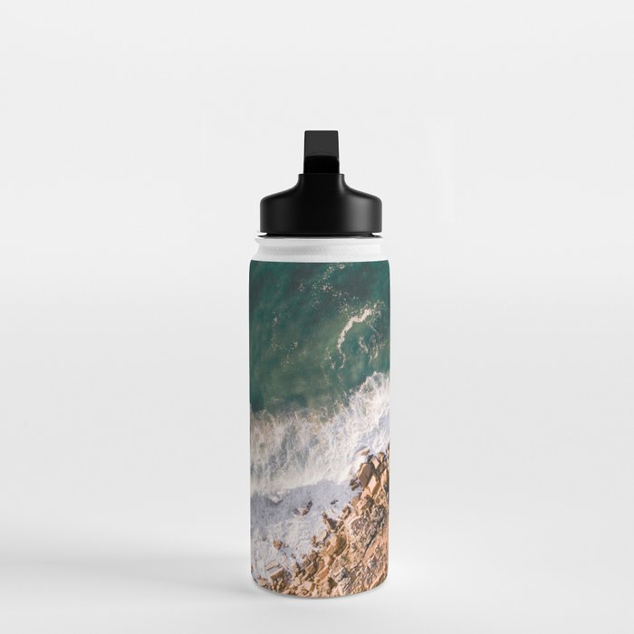 Ericeira from above | Coastal ocean drone photography print | Travel wall art Portugal Water Bottle Gallery Image 3