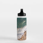 Ericeira from above | Coastal ocean drone photography print | Travel wall art Portugal Water Bottle Gallery Image 3