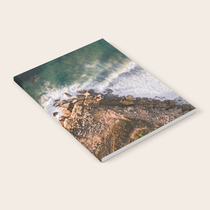 Ericeira from above | Coastal ocean drone photography print | Travel wall art Portugal Notebook Gallery Image 1
