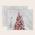 Minimalistic christmas tree Placemat Gallery Image 1