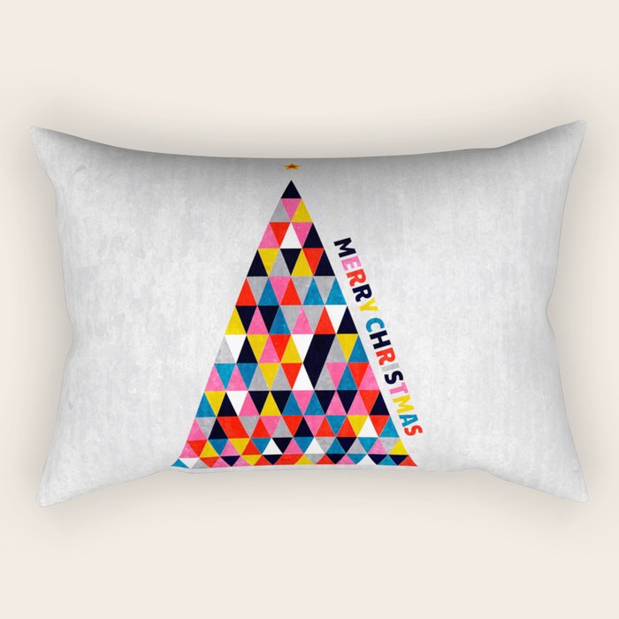 Minimalistic christmas tree Rectangular Pillow Gallery Image 2