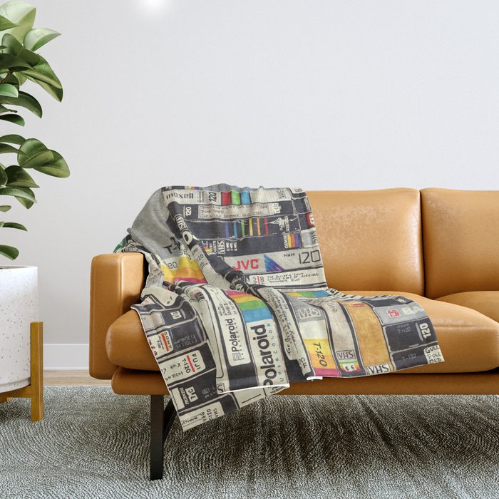 VHS Throw Blanket Gallery Image 1
