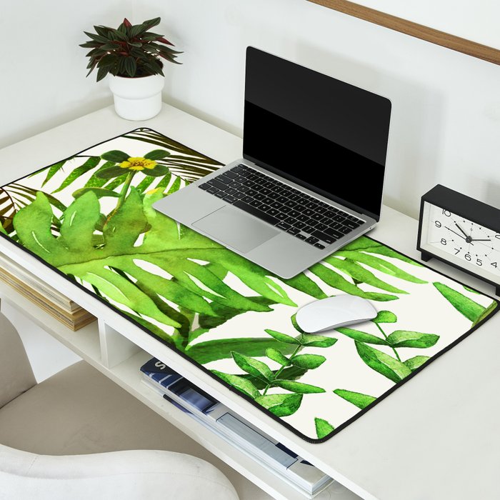 Watercolor Plants Desk Mat Gallery Image 2