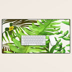 Watercolor Plants Desk Mat Gallery Image 1