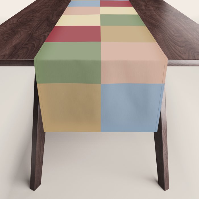 Bold Vintage Checks Pattern - Large XXI Table Runner Gallery Image 1