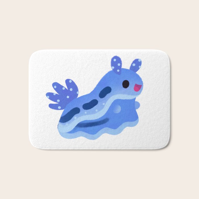 Merry christmas tree worm Bath Mat Gallery Image 1