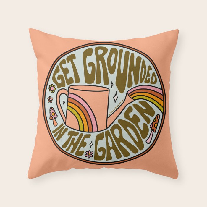 Get Grounded in the Garden Throw Pillow Gallery Image 6