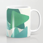 Green Colored Triangles Coffee Mug Gallery Image 1