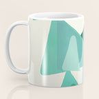 Green Colored Triangles Coffee Mug Gallery Image 3