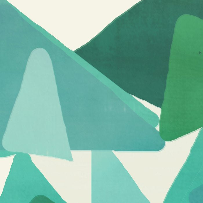 Green Colored Triangles Coffee Mug Gallery Image 2