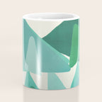Green Colored Triangles Coffee Mug Gallery Image 4