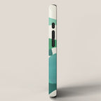 Green Colored Triangles iPhone Case Gallery Image 2