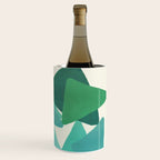Green Colored Triangles Wine Chiller Gallery Image 3