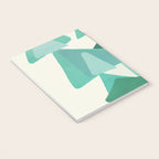 Green Colored Triangles Notebook Gallery Image 3