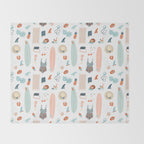 Summer kit Throw Blanket Gallery Image 2