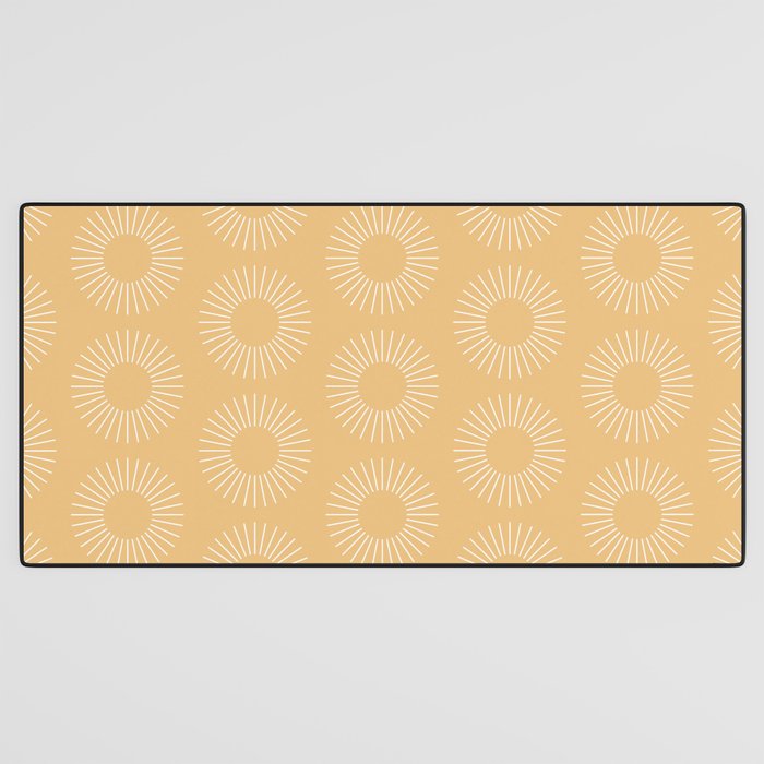 Minimalist Sunray Pattern XV Desk Mat Gallery Image 3