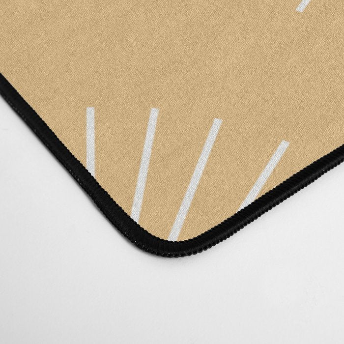 Minimalist Sunray Pattern XV Desk Mat Gallery Image 4