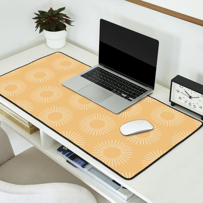 Minimalist Sunray Pattern XV Desk Mat Gallery Image 2