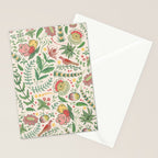 Swedish Floral - Cream Stationery Card Gallery Image 2