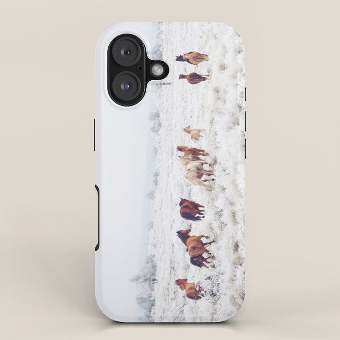 Winter Horses iPhone Case Gallery Image 1