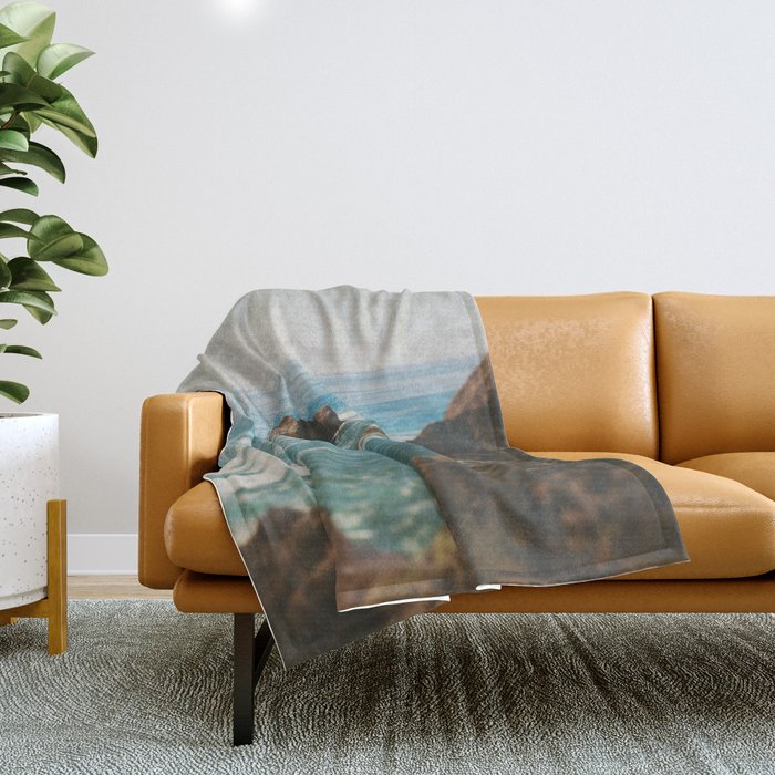 Oregon Coast Throw Blanket Gallery Image 1