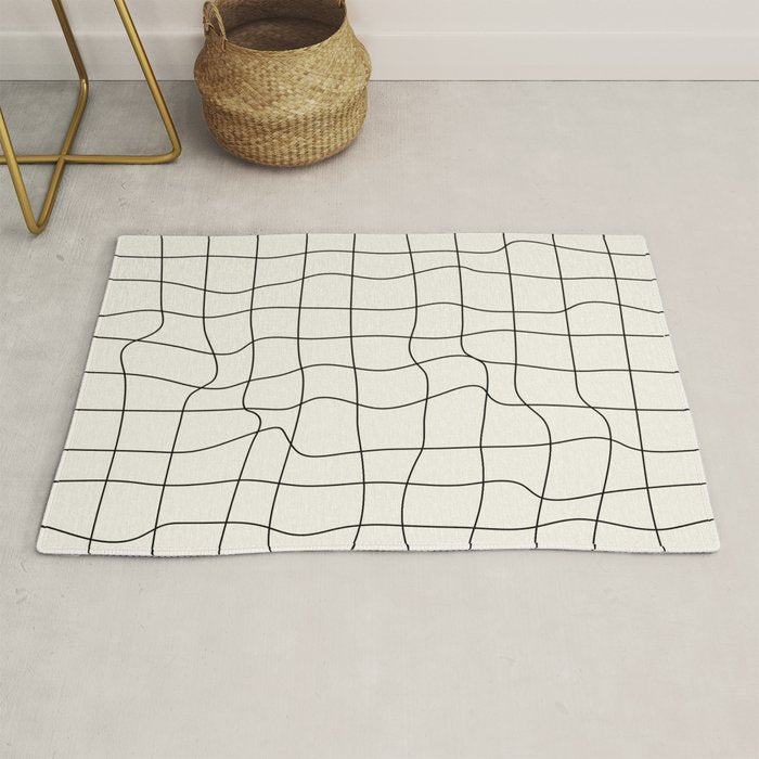 Warp Grid: Off-White Day Edition Rug Gallery Image 1