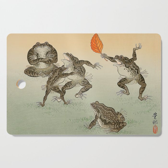Frog Sumo - Ohara Koson Cutting Board Gallery Image 1